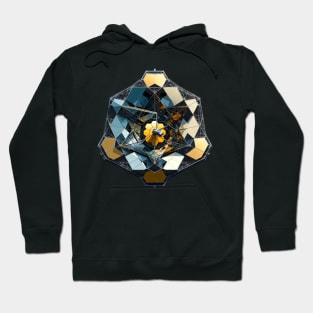 Geometric Space Telescope Array | James Webb Inspired Tee | Cosmic Observatory Design Hoodie